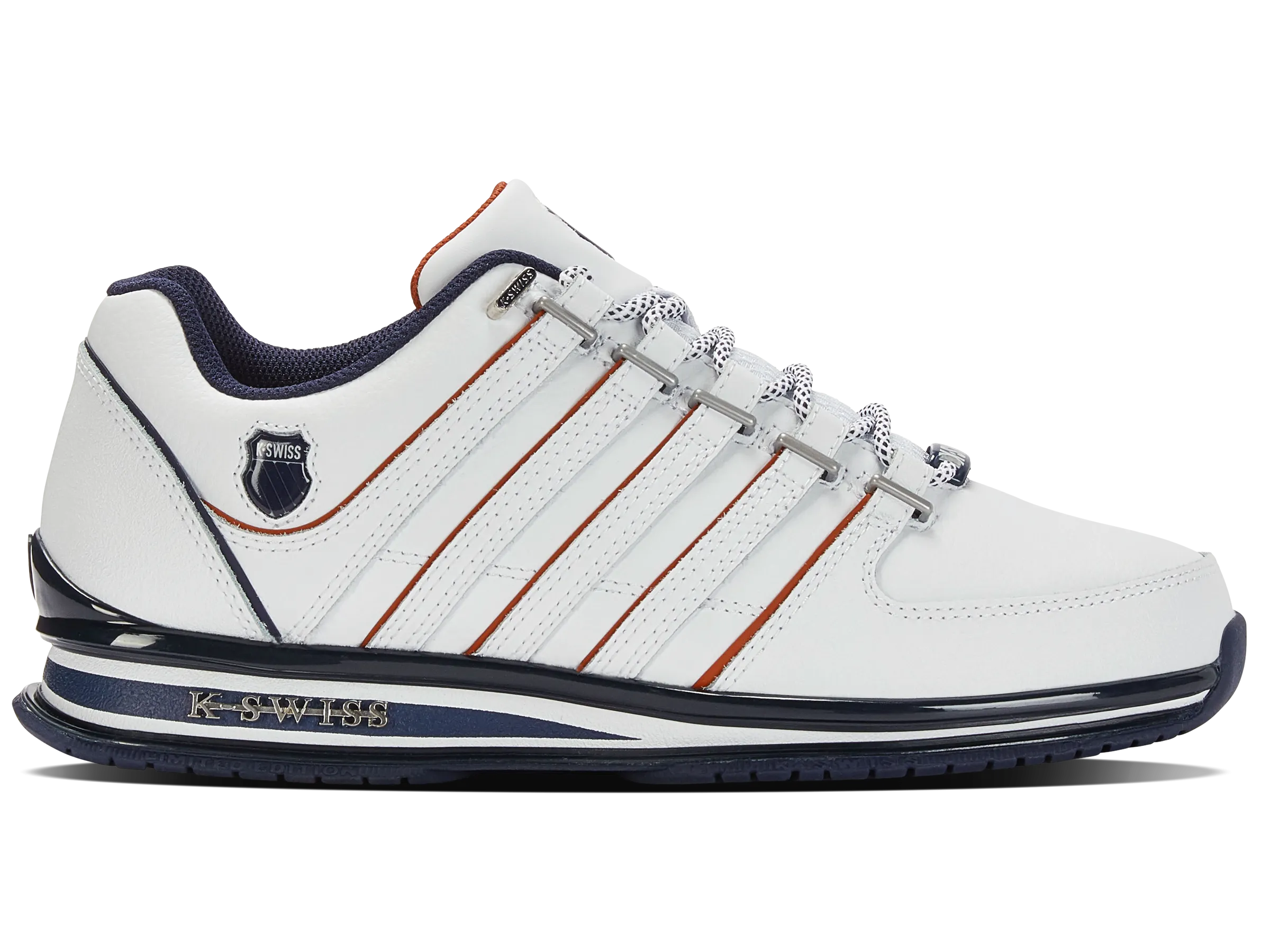 01235-171-M | RINZLER | WHITE/NAVY/BURNT OCHRE