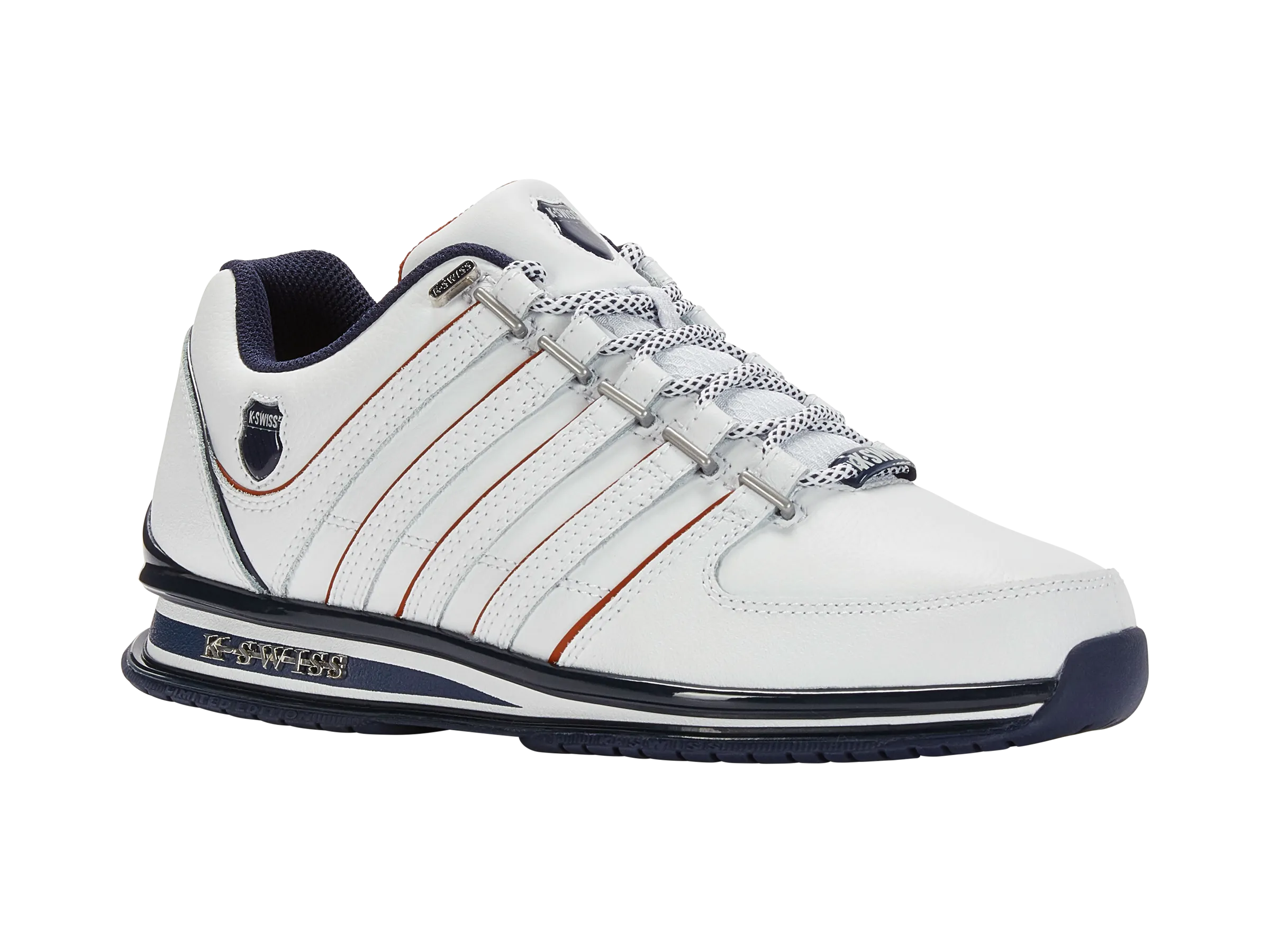 01235-171-M | RINZLER | WHITE/NAVY/BURNT OCHRE