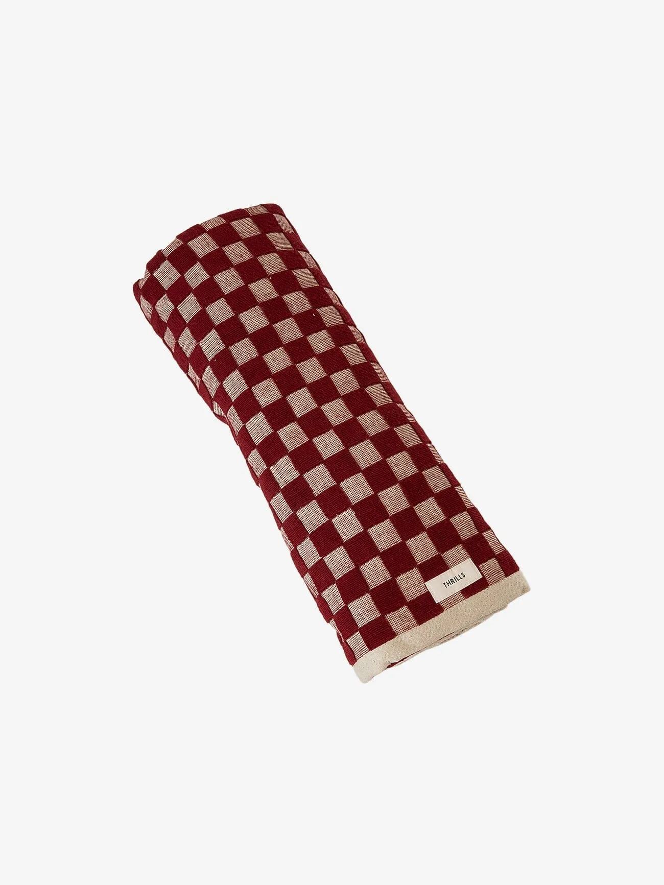 Aalto Terry Beach Towel - Syrah - Bone White