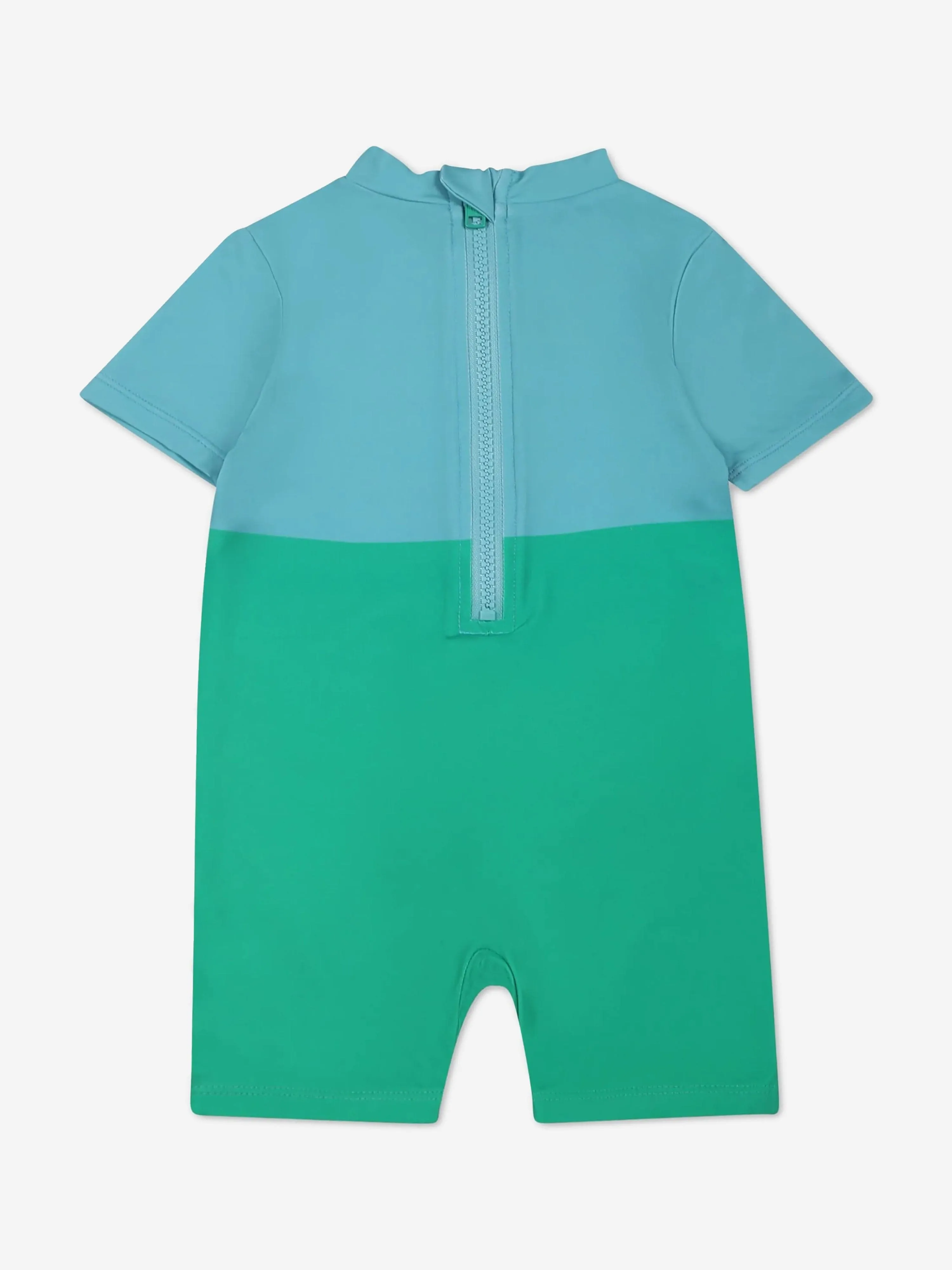Baby Boys Frog All In One Swimsuit in Green