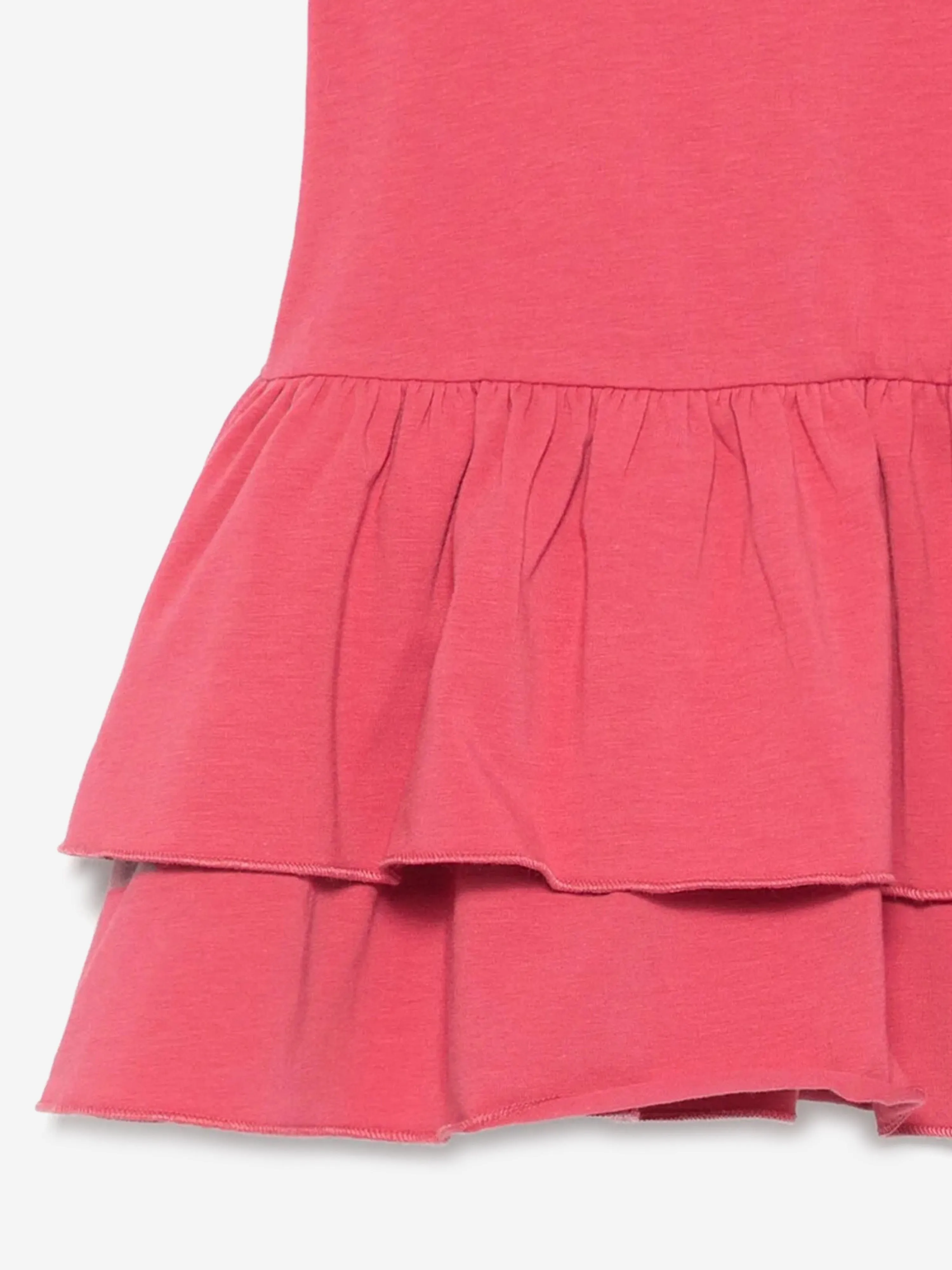 Baby Girls Jersey Ruffle Dress in Red