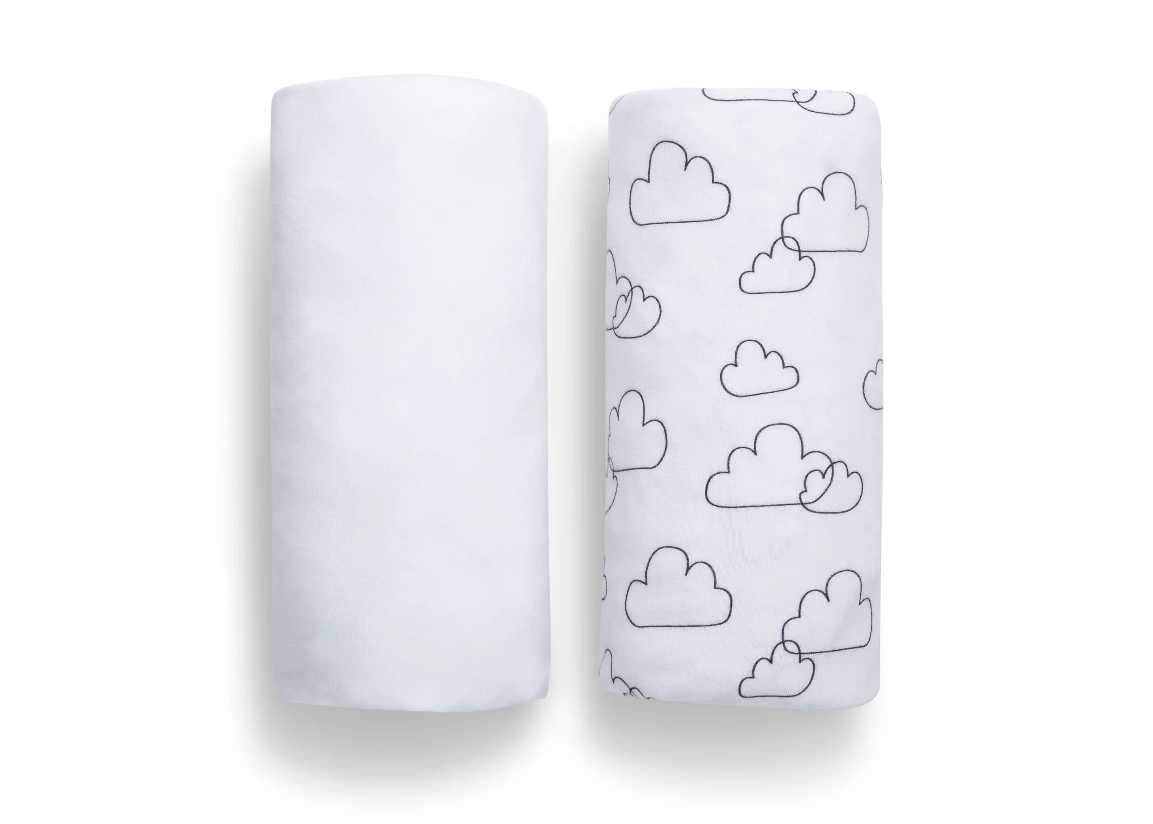 babyGap White Clouds 100% Organic Cotton Crib Sheets - 2 Pack