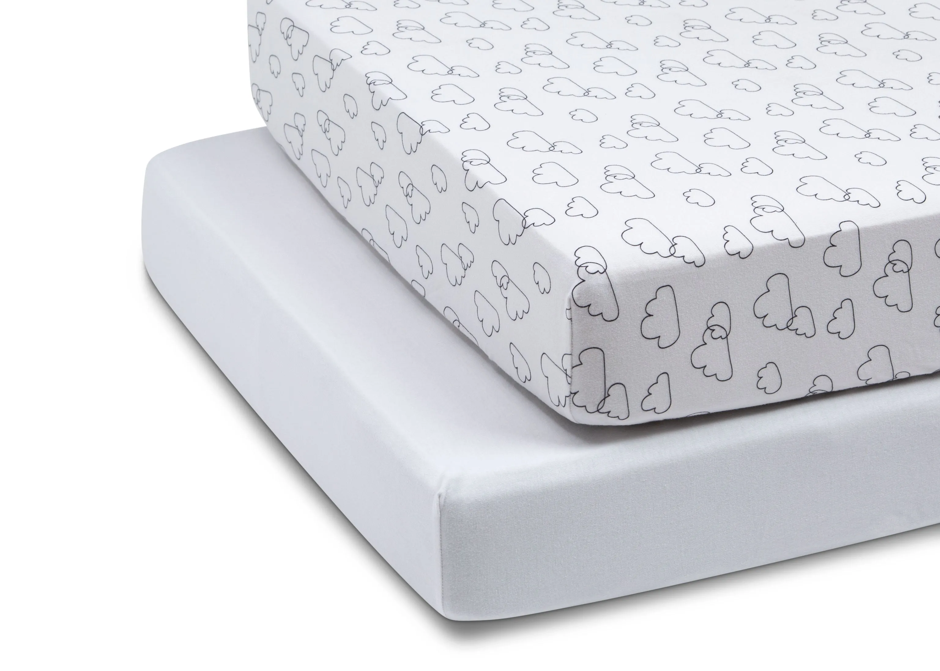 babyGap White Clouds 100% Organic Cotton Crib Sheets - 2 Pack