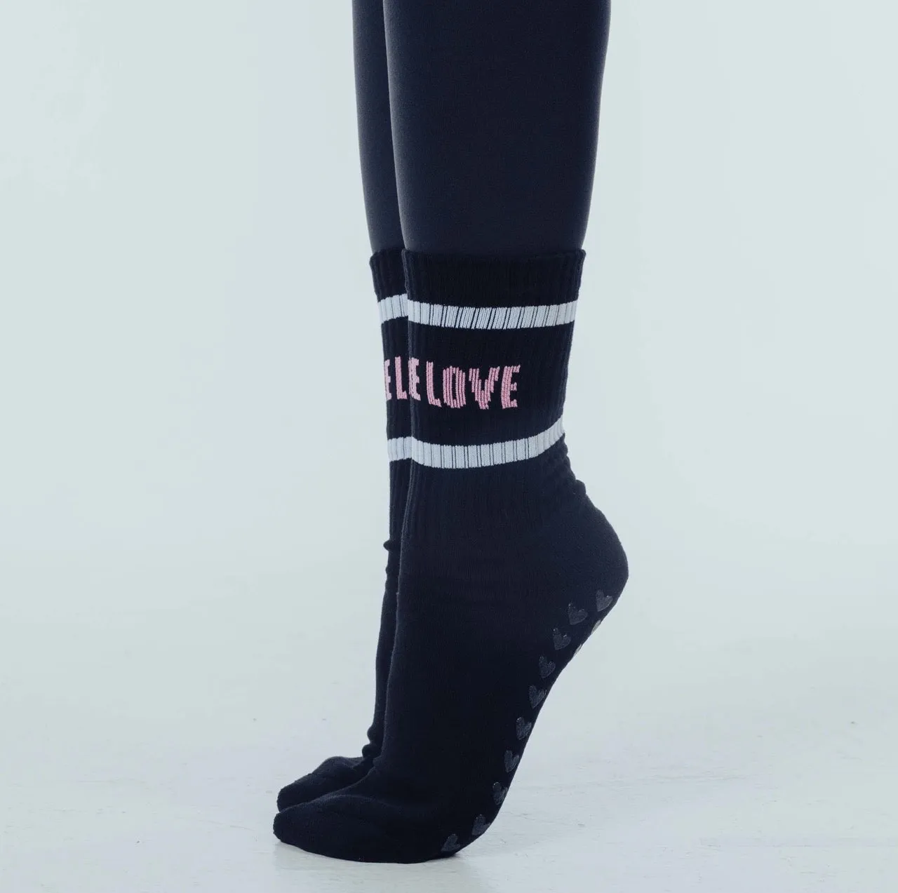 Barre Love - Crew Grip Socks