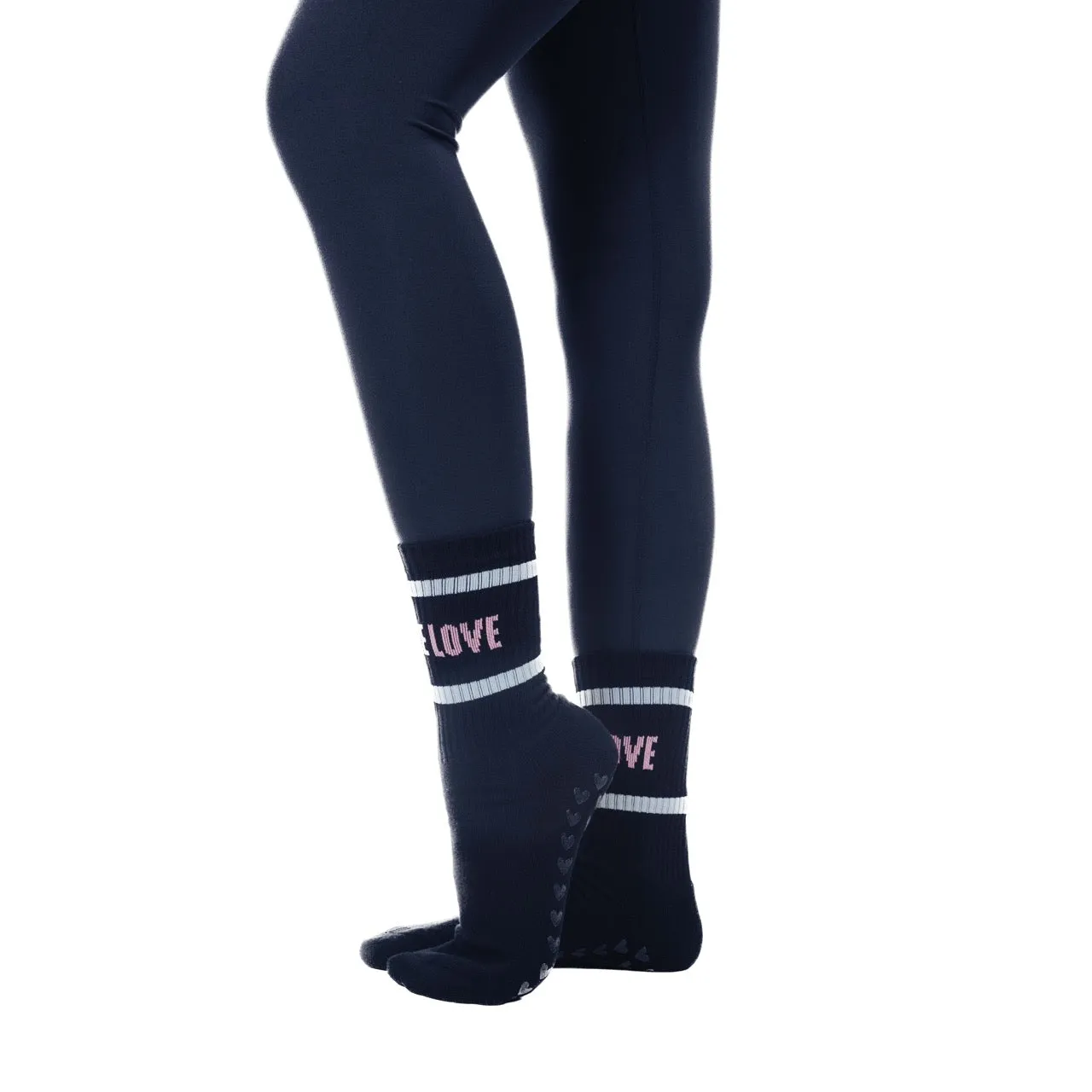 Barre Love - Crew Grip Socks