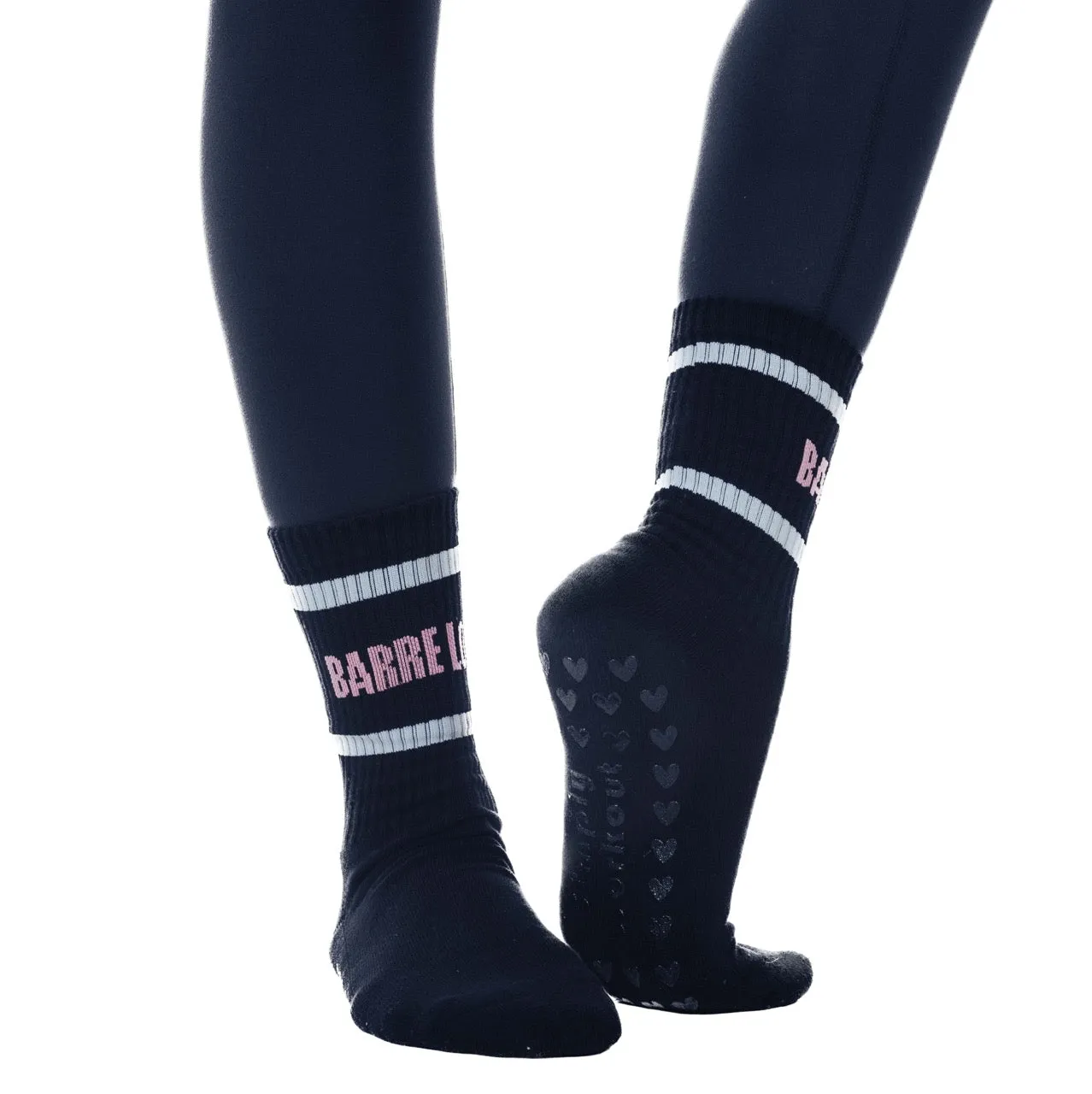 Barre Love - Crew Grip Socks