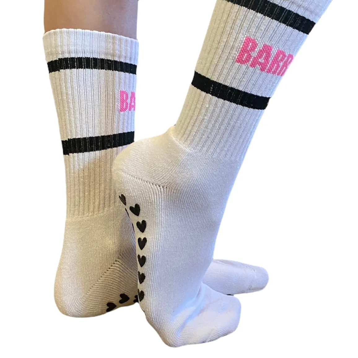 Barre Love - Crew Grip Socks