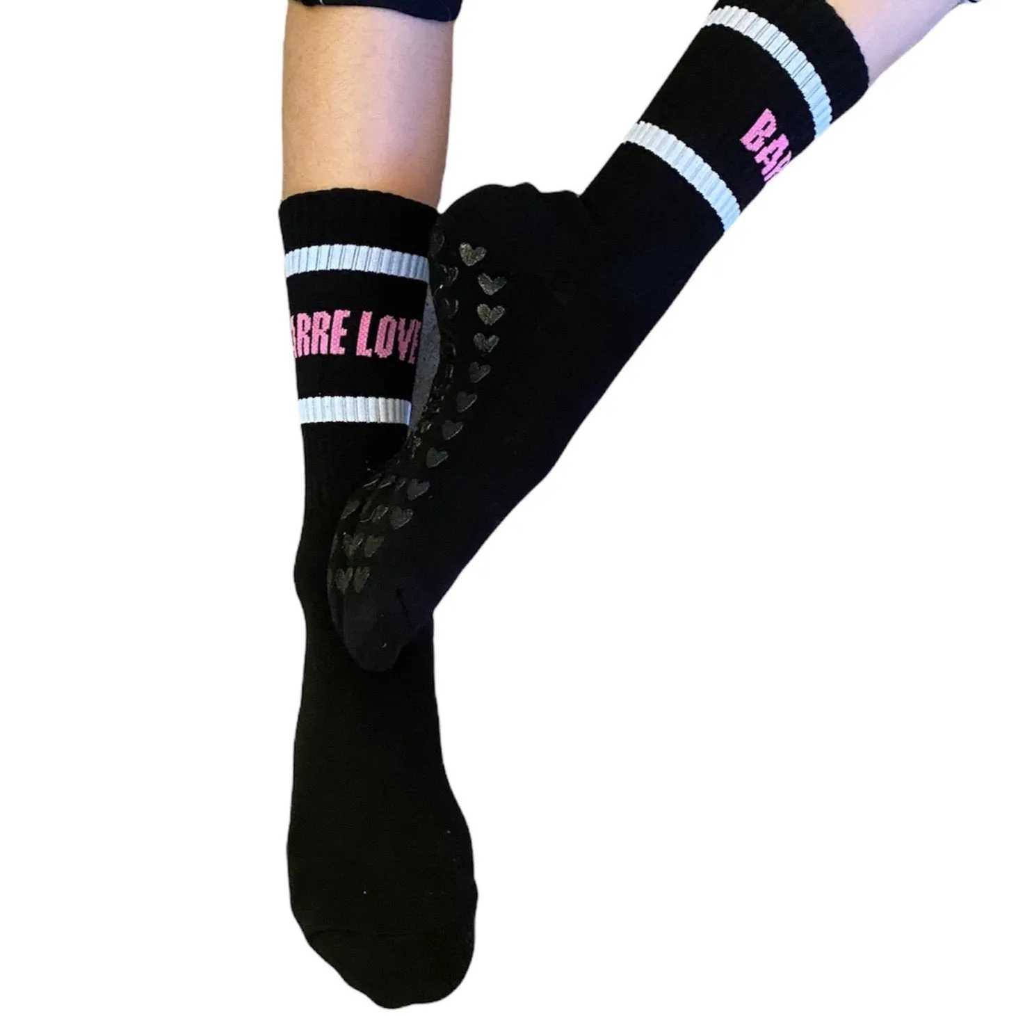 Barre Love - Crew Grip Socks
