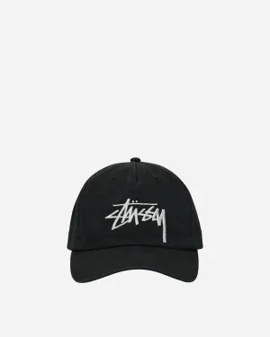 Big Stock Snapback Cap Shadow Black