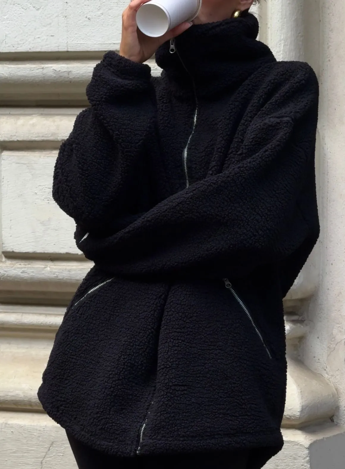 Black Pile Jacket