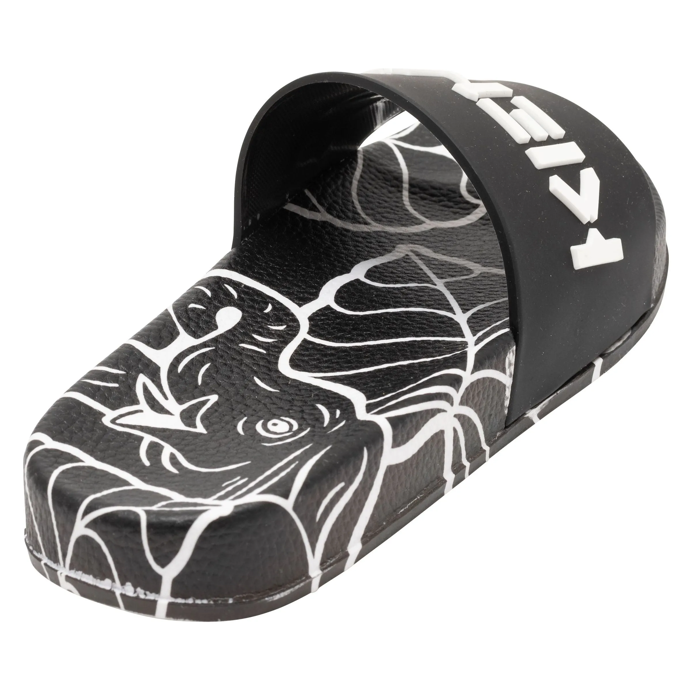 Black Tiger Print Logo Slides