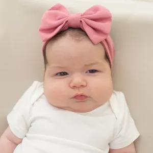 Bow Headband in Apple Blossom