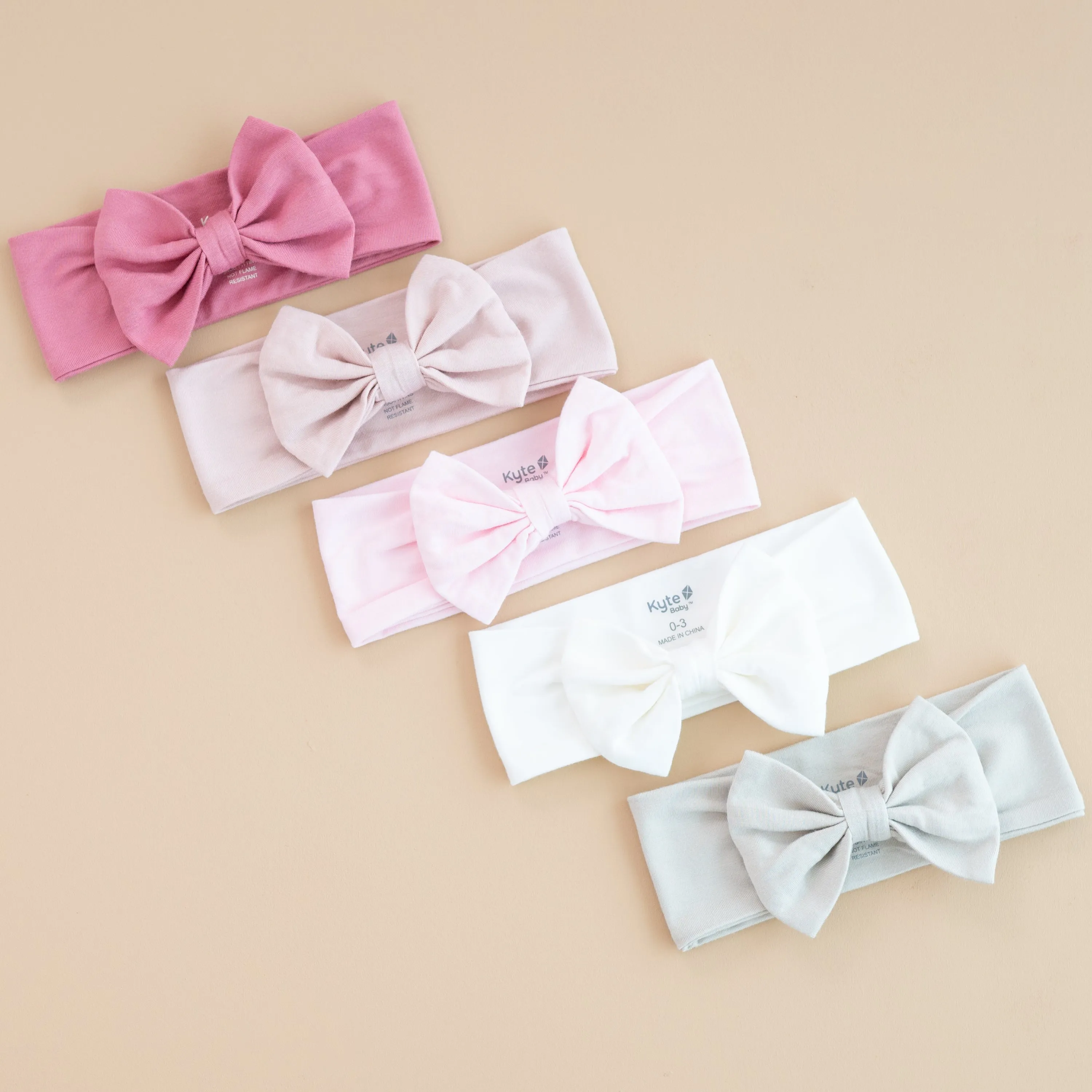 Bow Headband in Apple Blossom