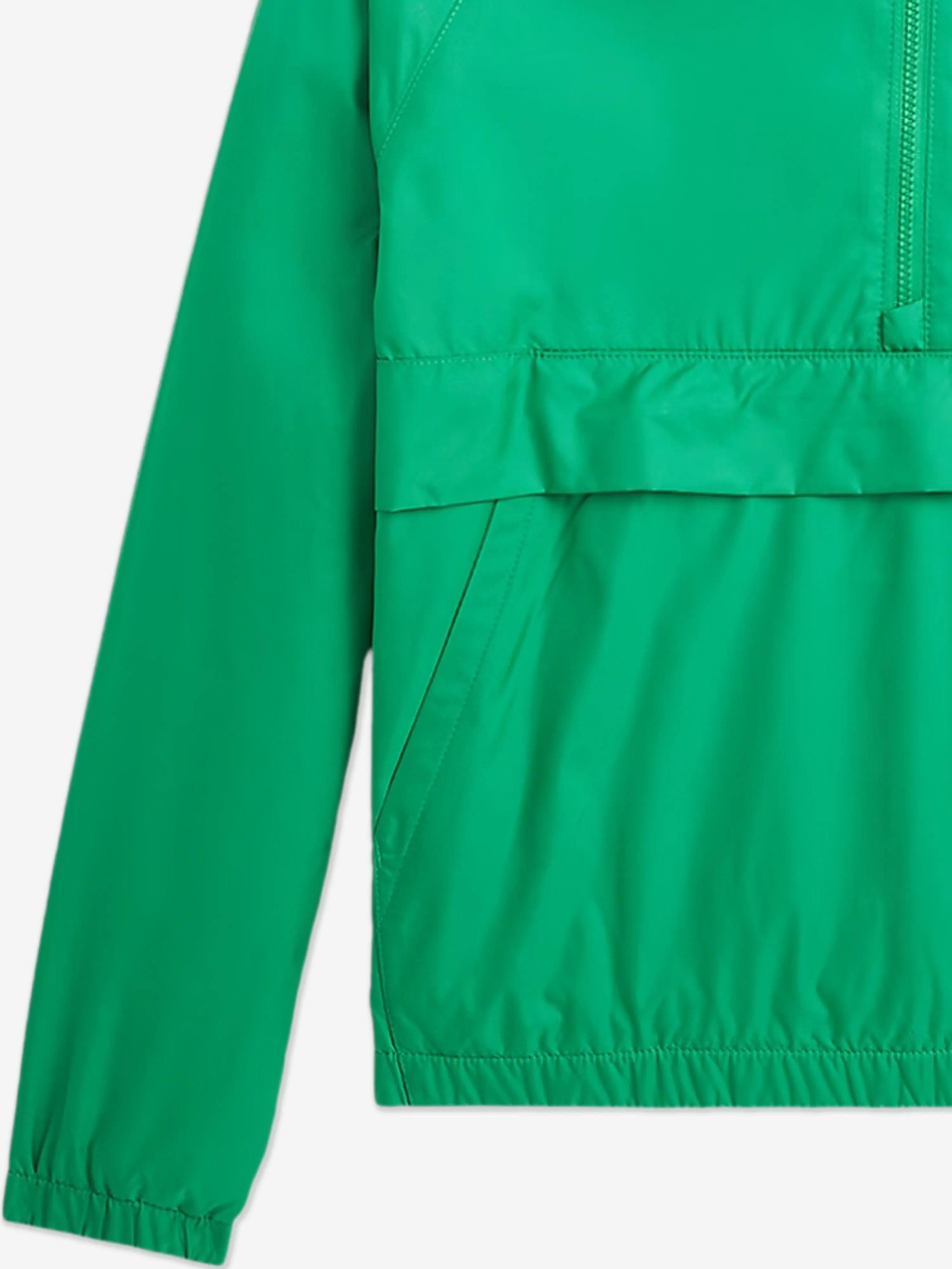 Boys Casey Half Zip Windbreaker in Green