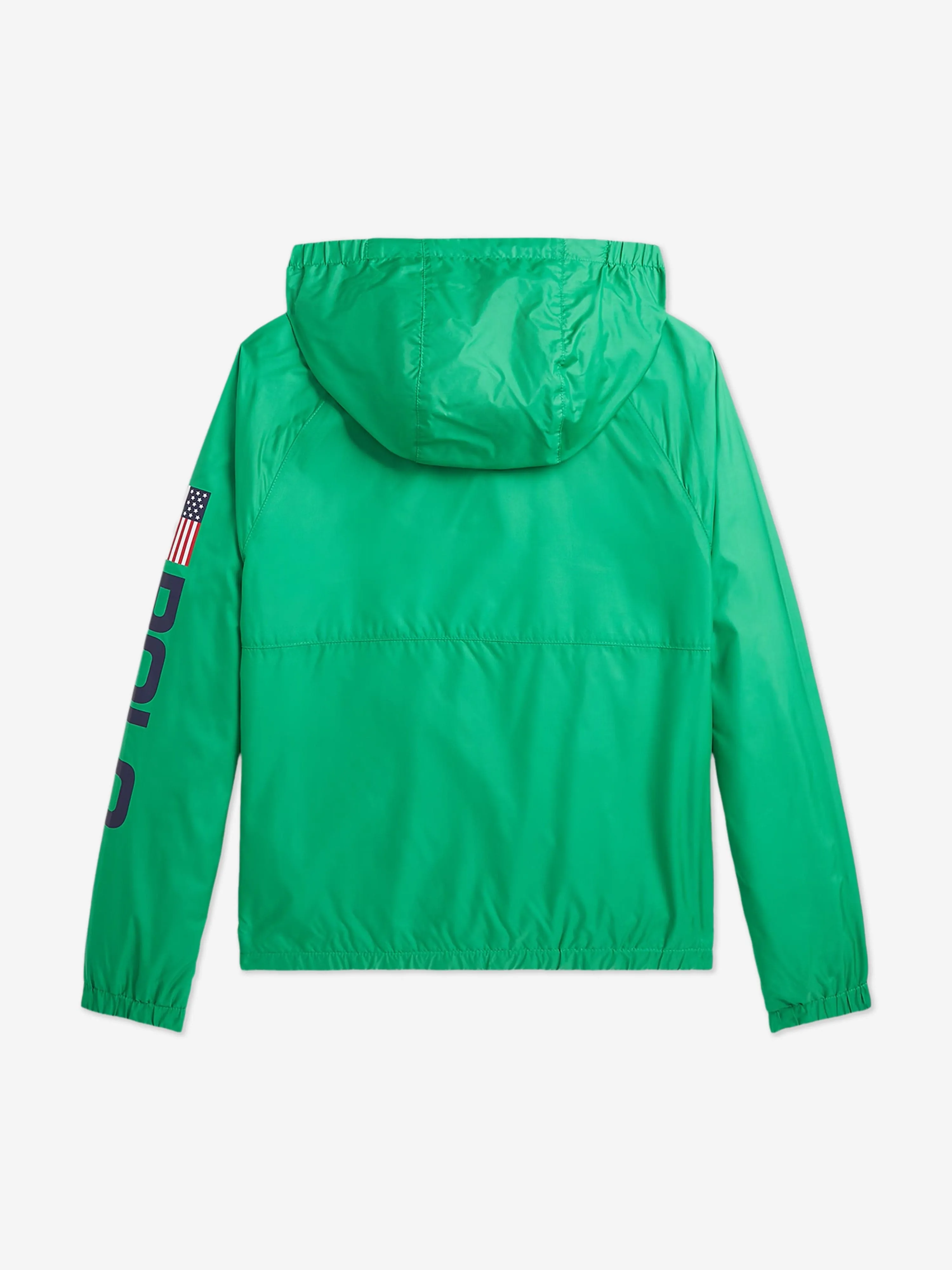Boys Casey Half Zip Windbreaker in Green