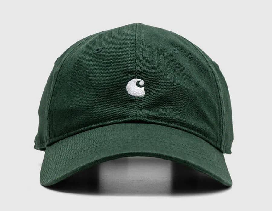 Carhartt WIP Madison Logo Cap Conifer / White