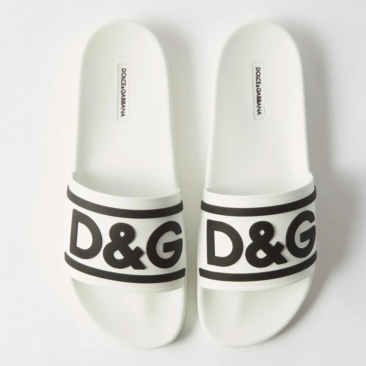 Dolce & Gabbana White Logo Sliders