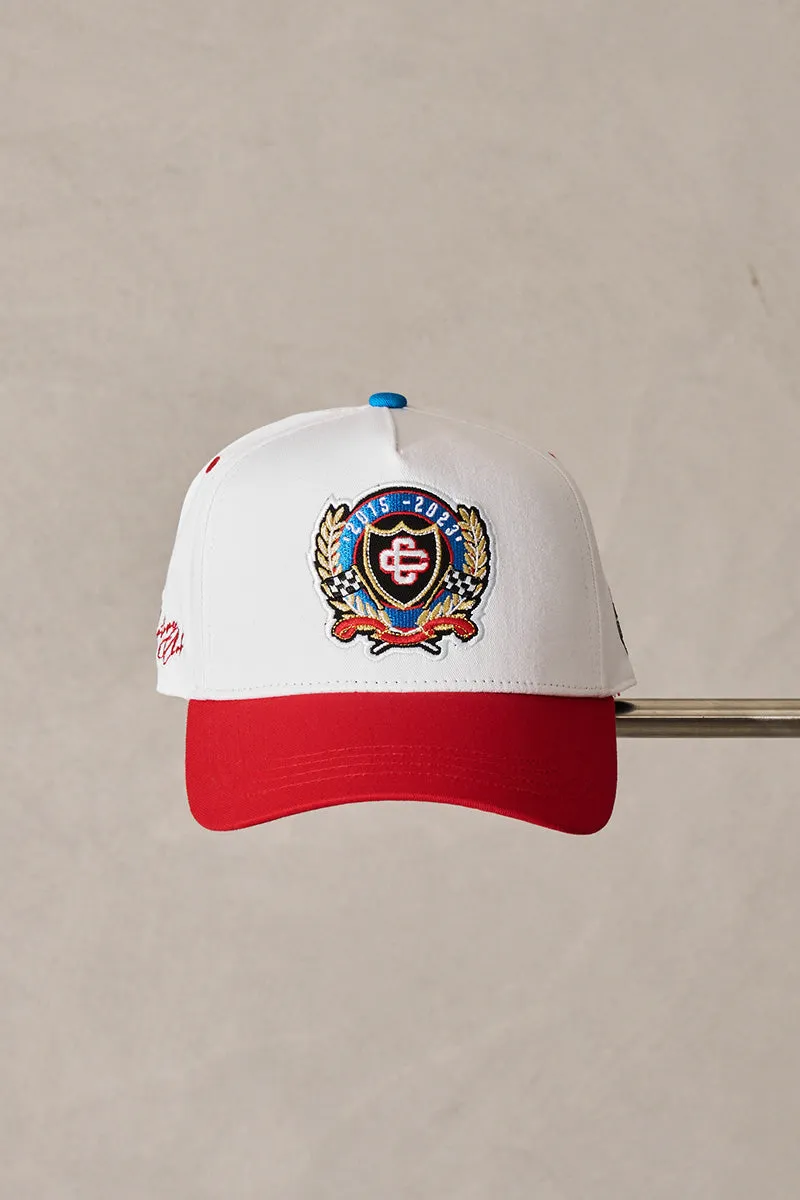 EMBLEM ANNIVERSARY BADGED CAP - WHITE