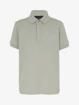 Emporio Armani Boys Logo Polo Shirt in Green