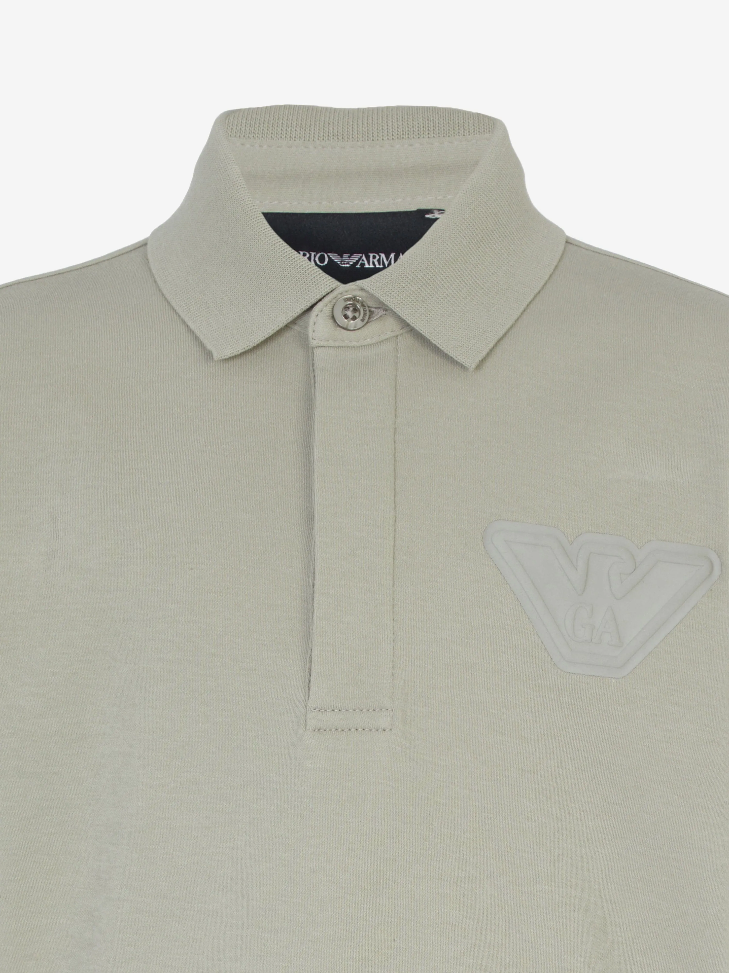 Emporio Armani Boys Logo Polo Shirt in Green