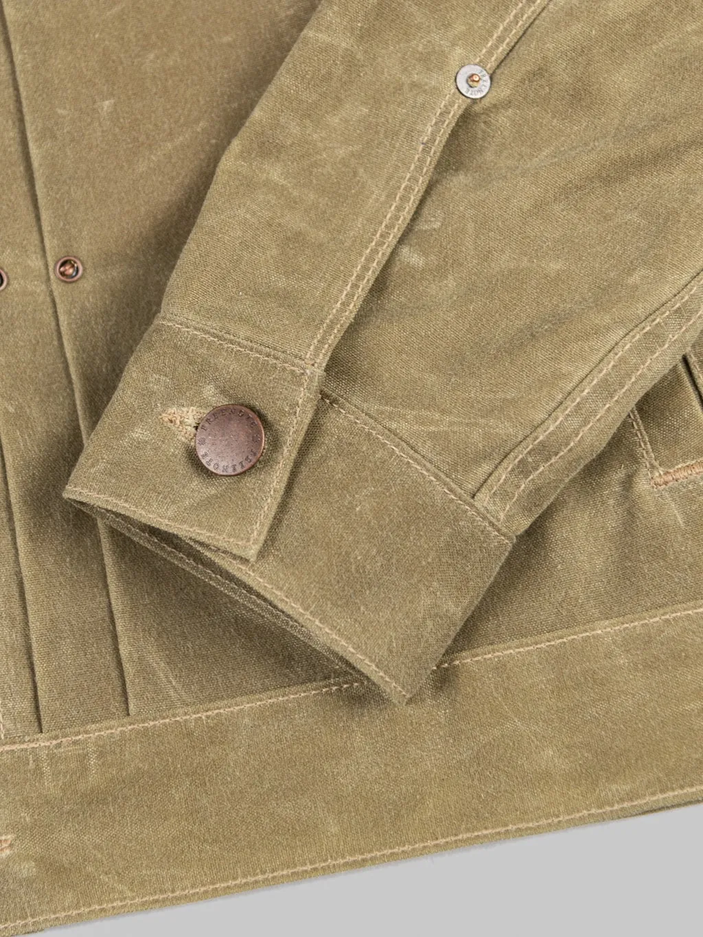 Freenote Cloth Riders Jacket Waxed Canvas Tobacco Tumbleweed Red Interior