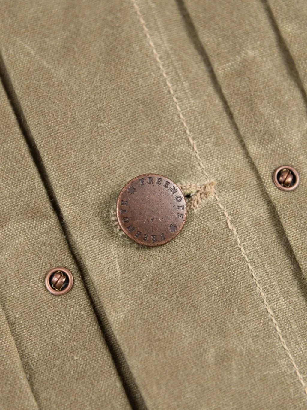 Freenote Cloth Riders Jacket Waxed Canvas Tobacco Tumbleweed Red Interior