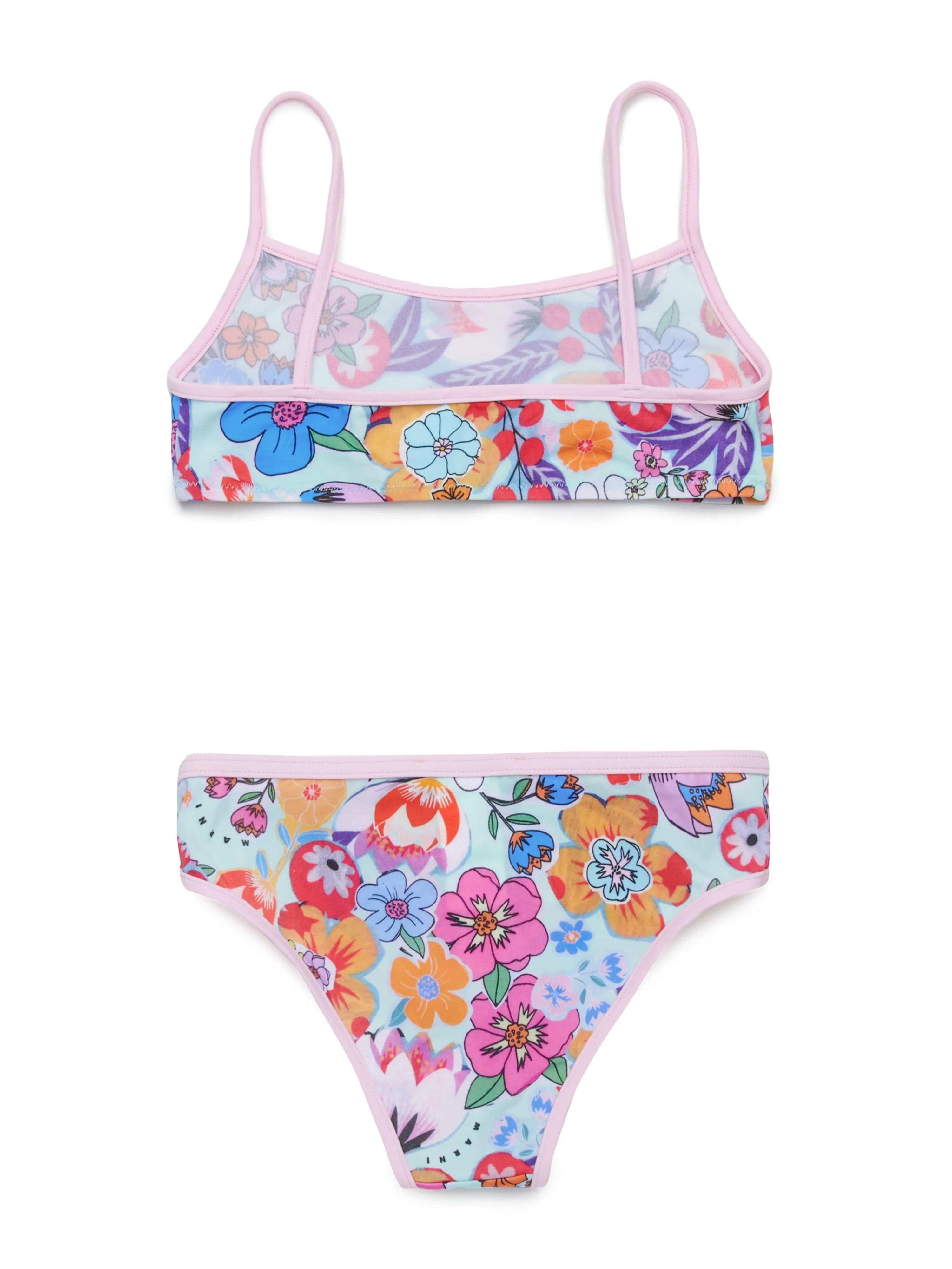 Girls Floral Print Bikini in Multicolour