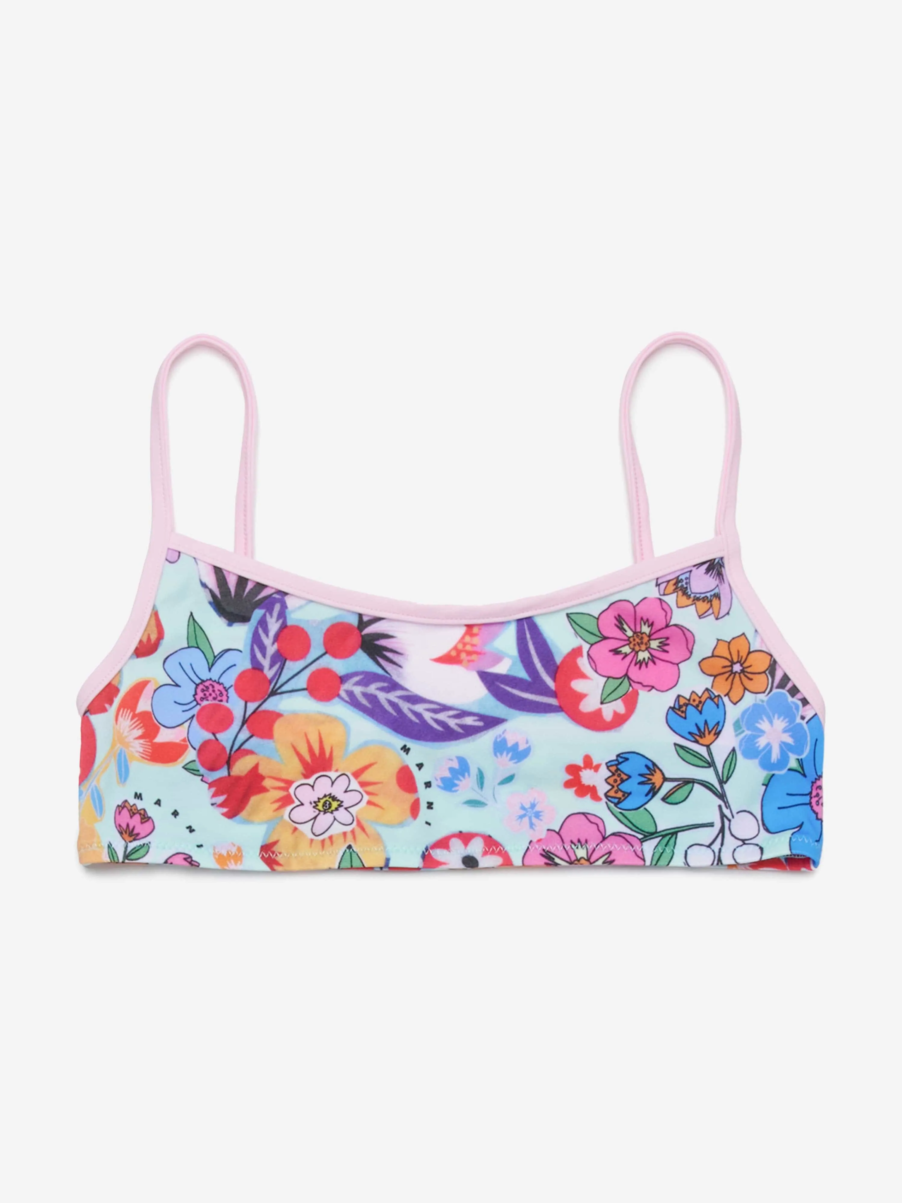 Girls Floral Print Bikini in Multicolour