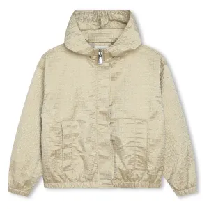 Gold Hooded Windbreaker