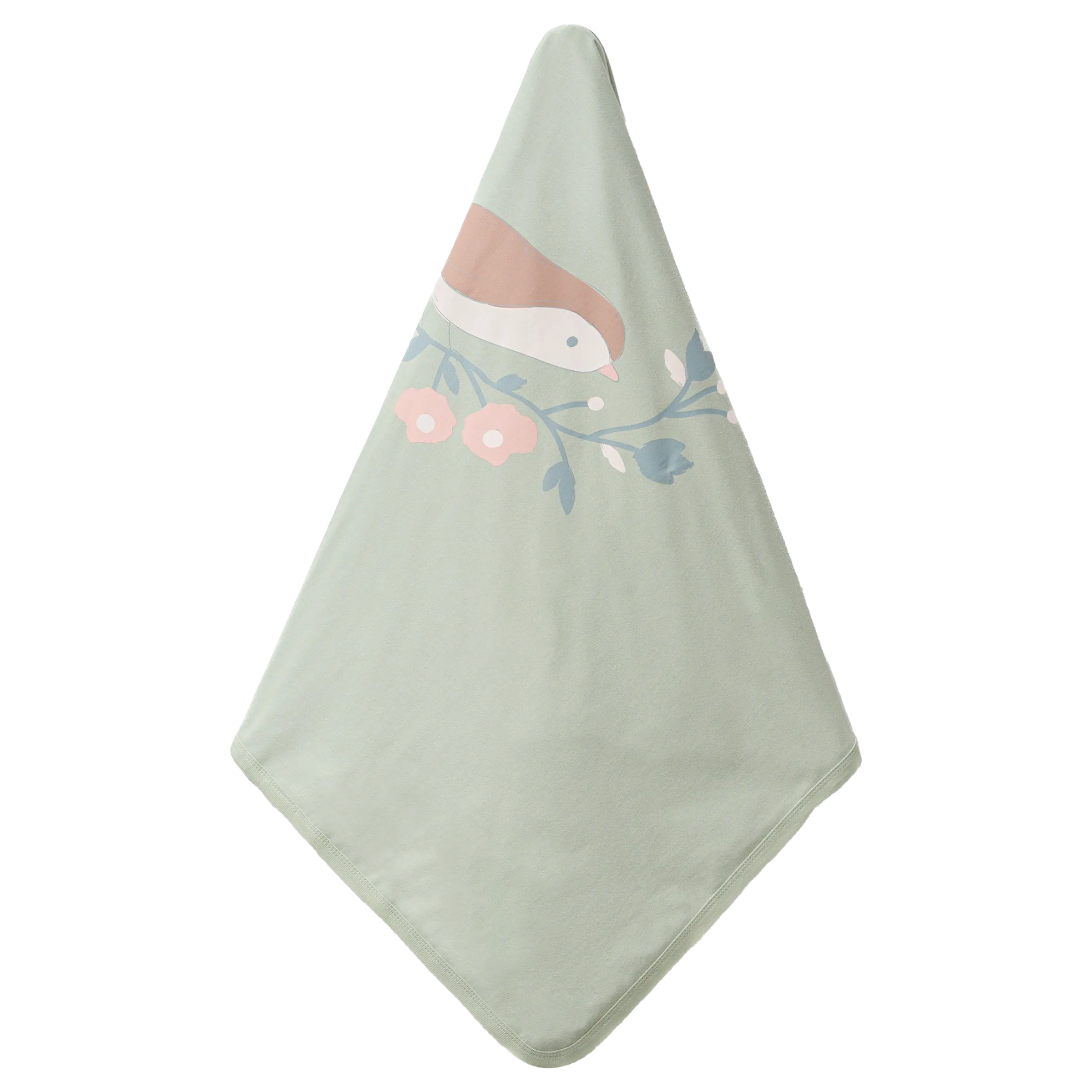 Green Bird Graphic Blanket