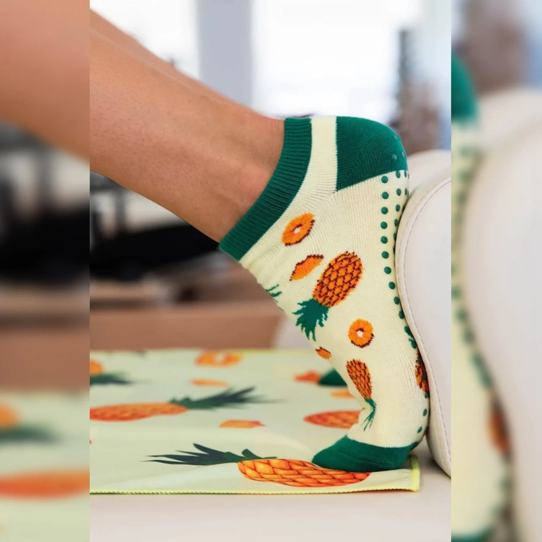 Grippy Socks - Pineapple (Barre / Pilates)
