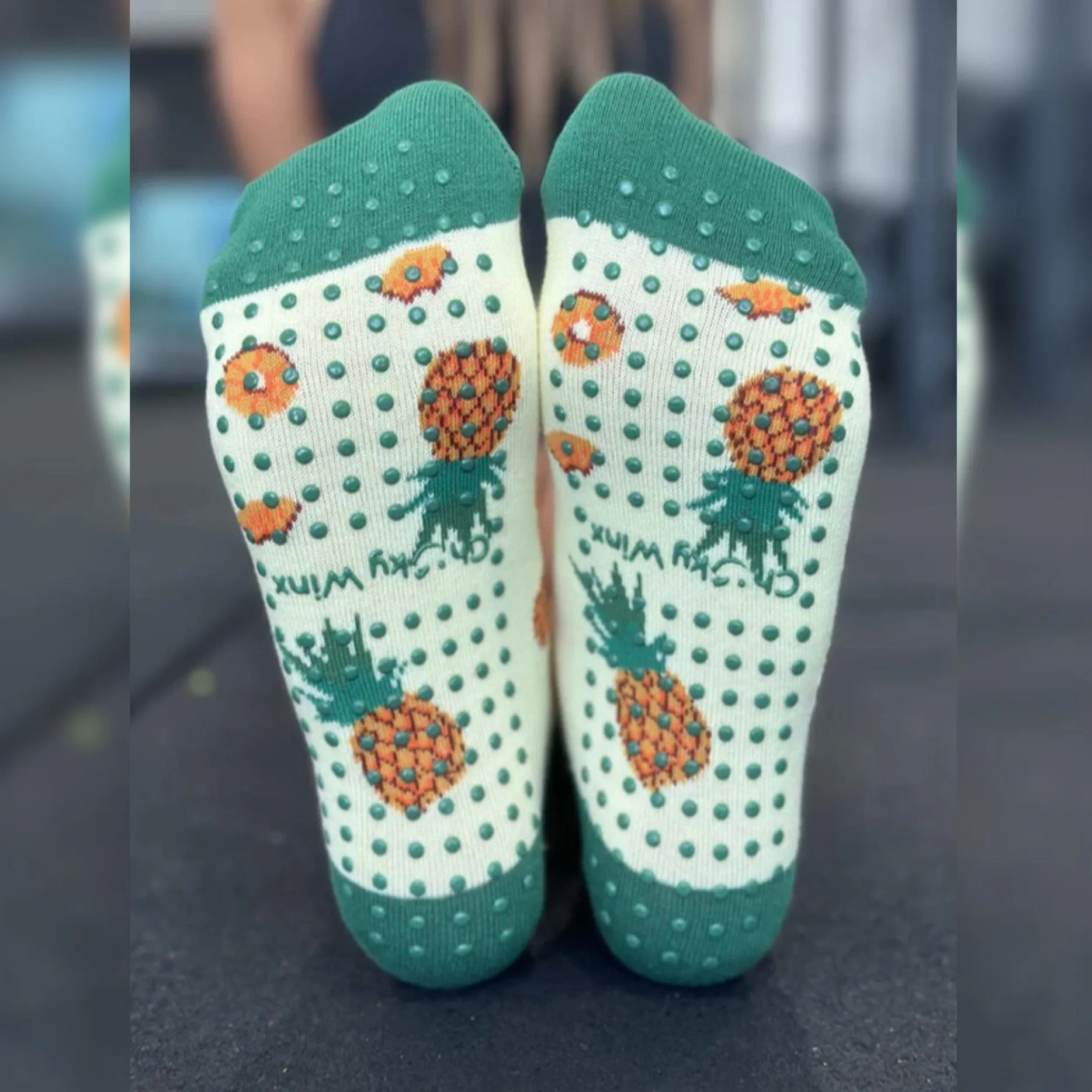 Grippy Socks - Pineapple (Barre / Pilates)