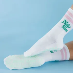 It's a Vibe - Crew Grip Sock (Barre / Pilates)