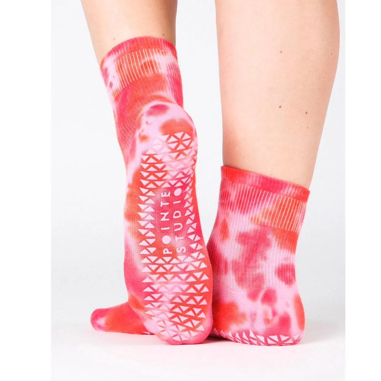 Jamie Ankle Grip Socks - Paradise Pink (Barre / Pilates)