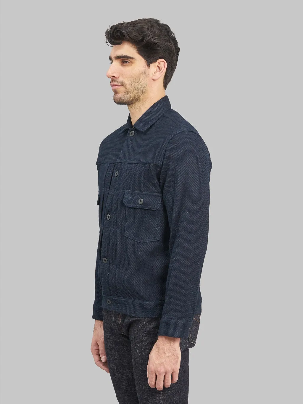 Japan Blue Sashiko Type II Jacket Indigo