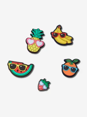 Kids Cute Fruit with Summer Jibbitz™ 5 Pack in Multicolour