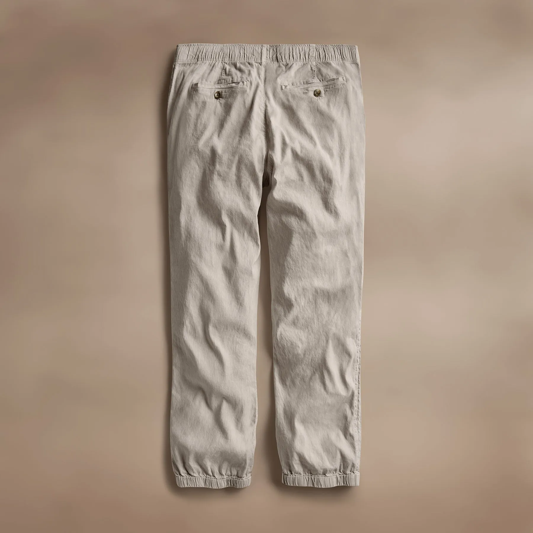 Linen Blend Jogger - Salt Pigment