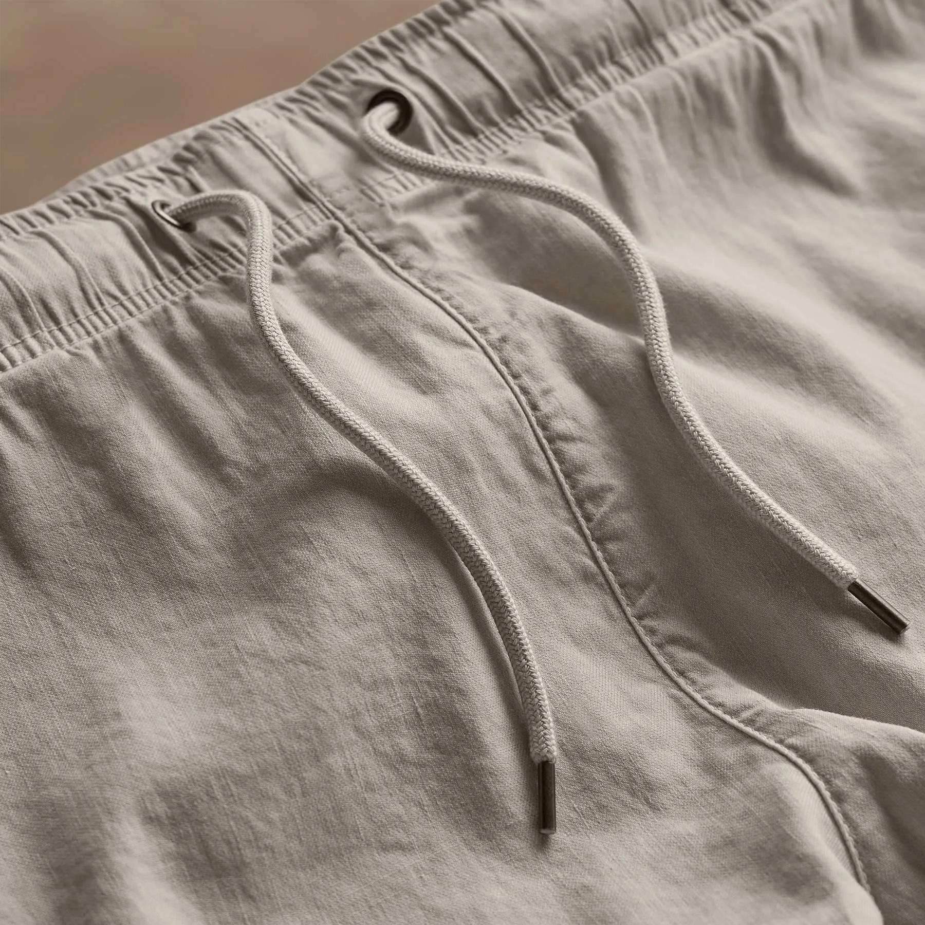 Linen Blend Jogger - Salt Pigment
