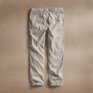 Linen Blend Jogger - Salt Pigment