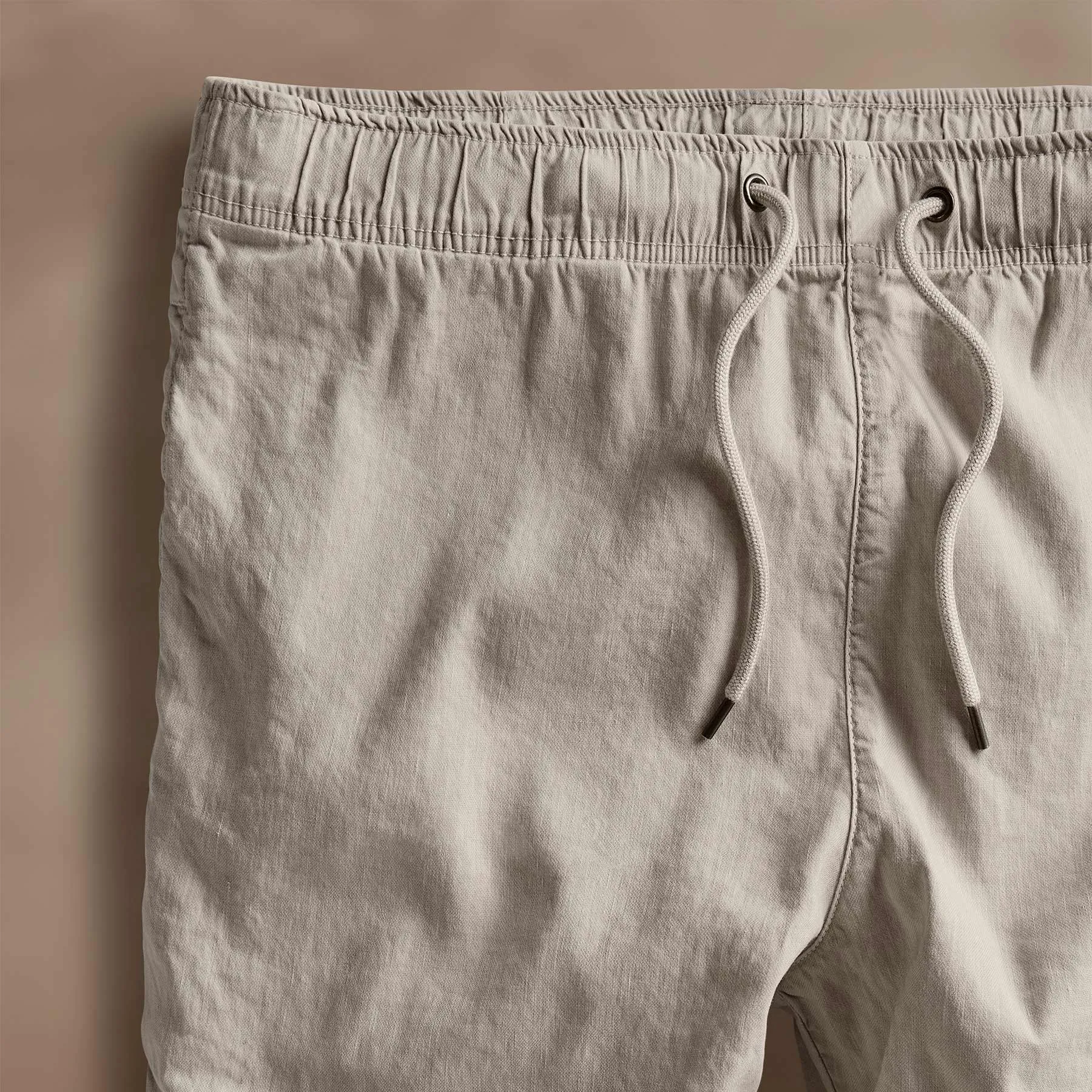 Linen Blend Jogger - Salt Pigment