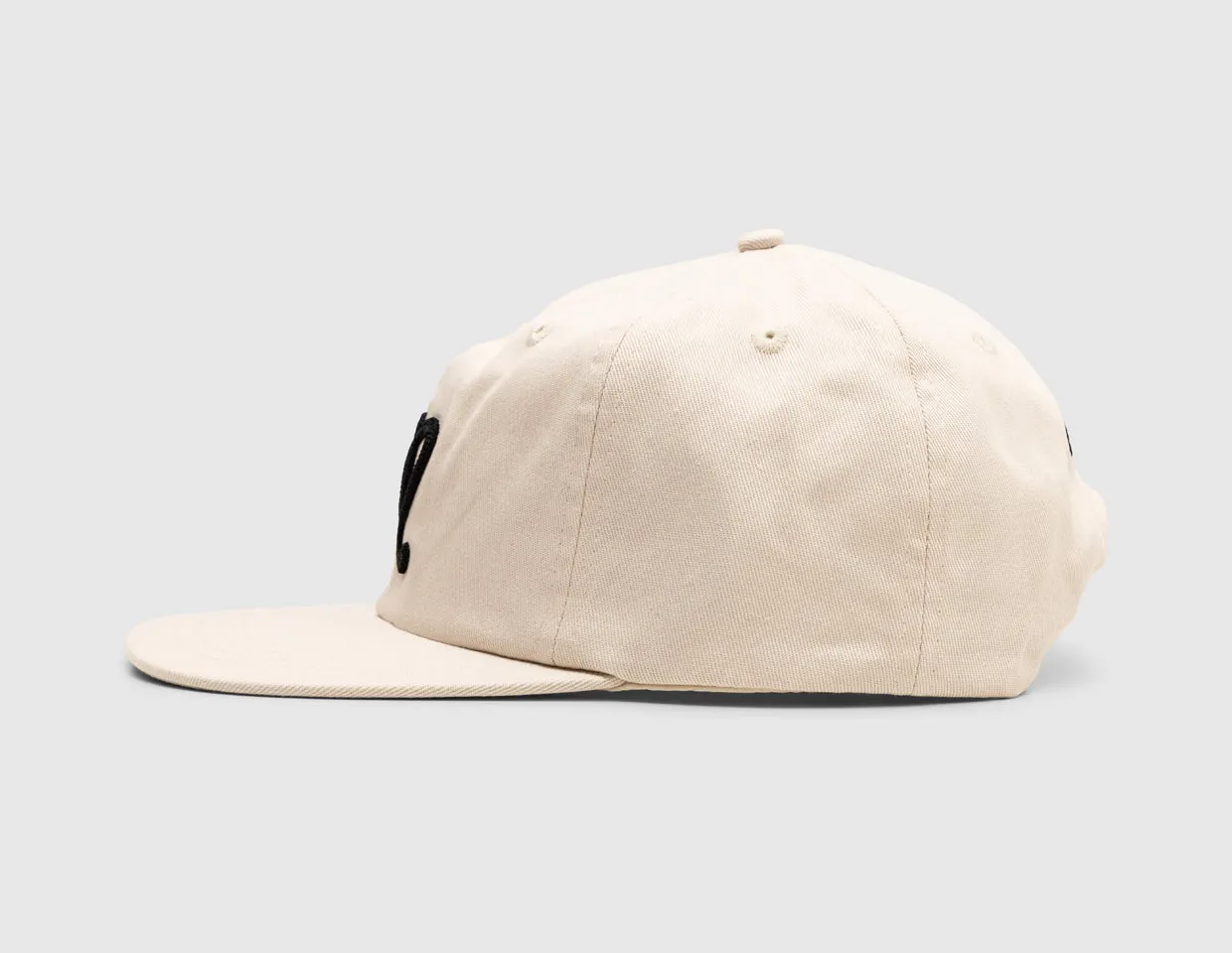 Malbon Script Chainstitch Painters Hat / Ivory
