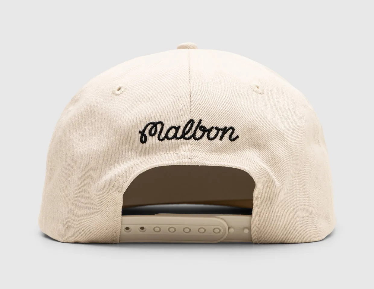 Malbon Script Chainstitch Painters Hat / Ivory