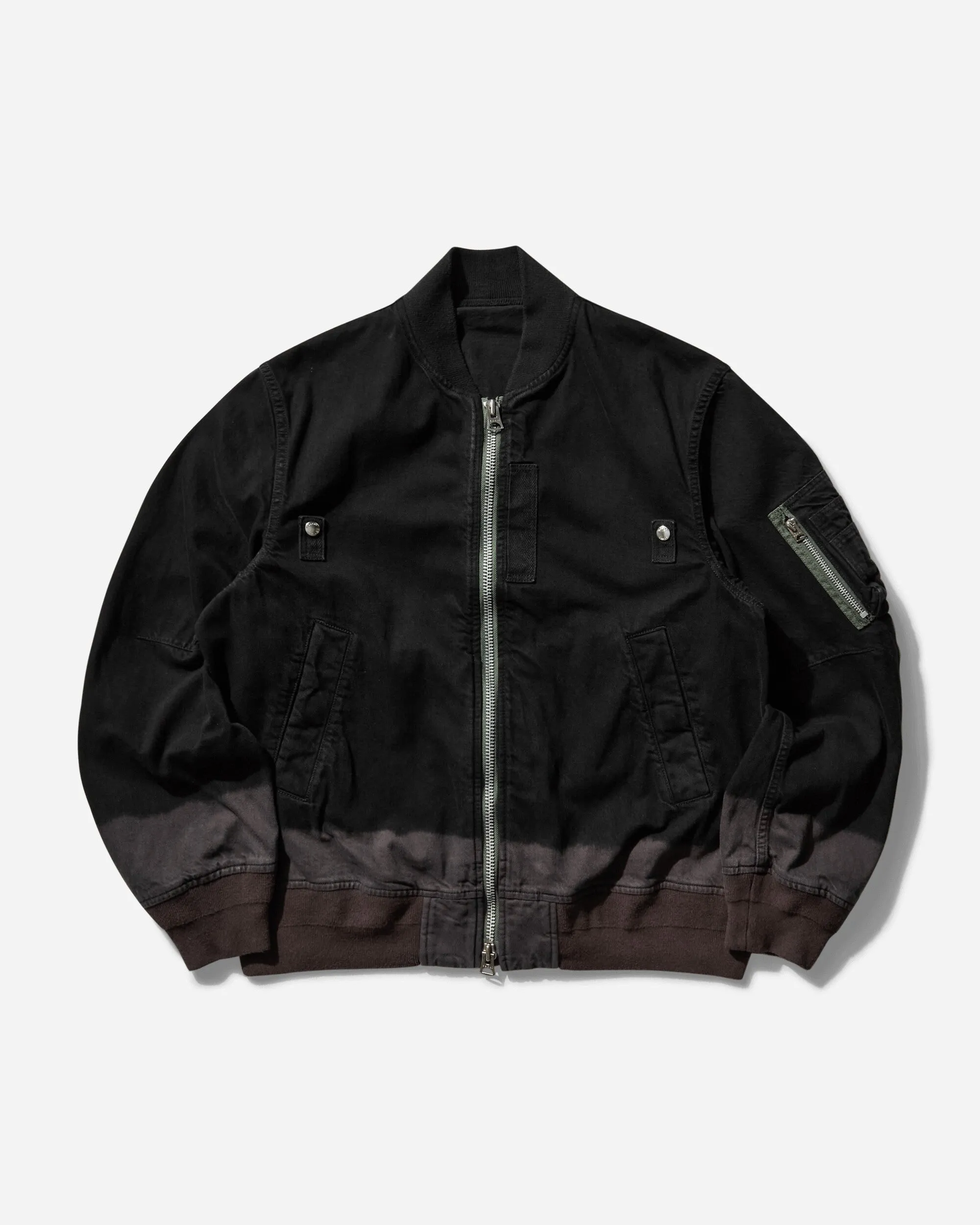 Men's Garment Dye Bomber Jacket Black