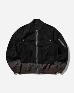 Men's Garment Dye Bomber Jacket Black