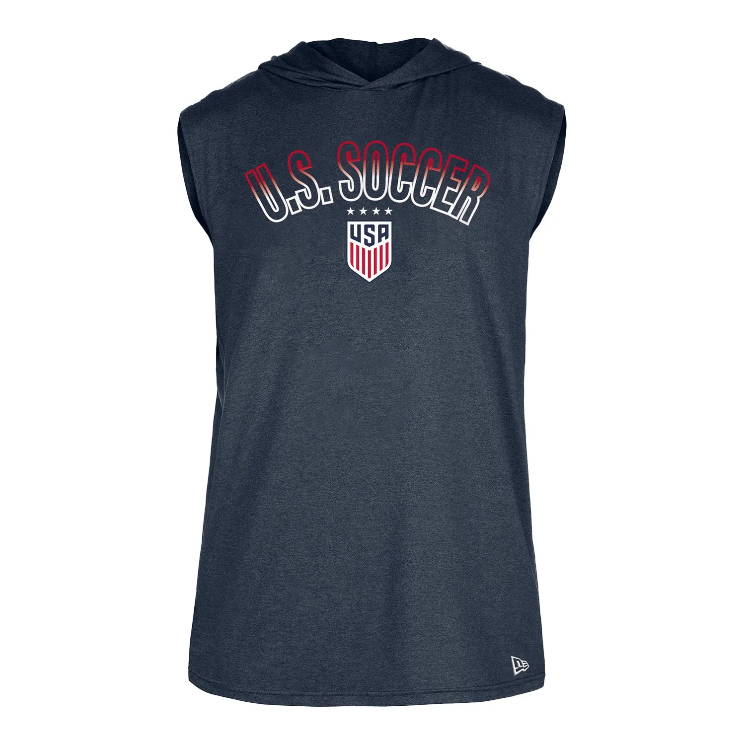 Men's New Era USWNT Navy Sleeveless Hoodie