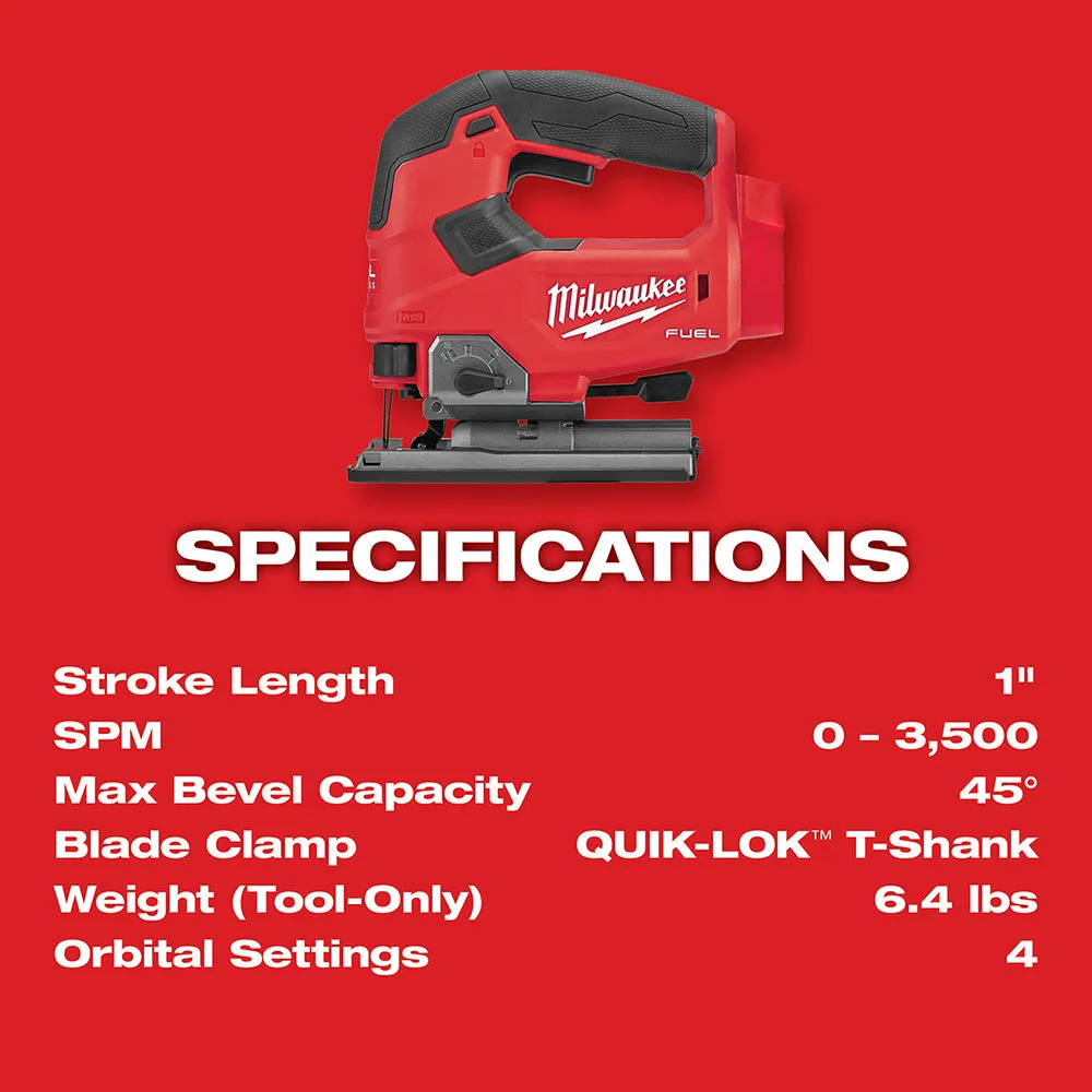 Milwaukee 2648-JB M18 18V Cordless Sander / Jig Saw w/ 5.0 AH Battery