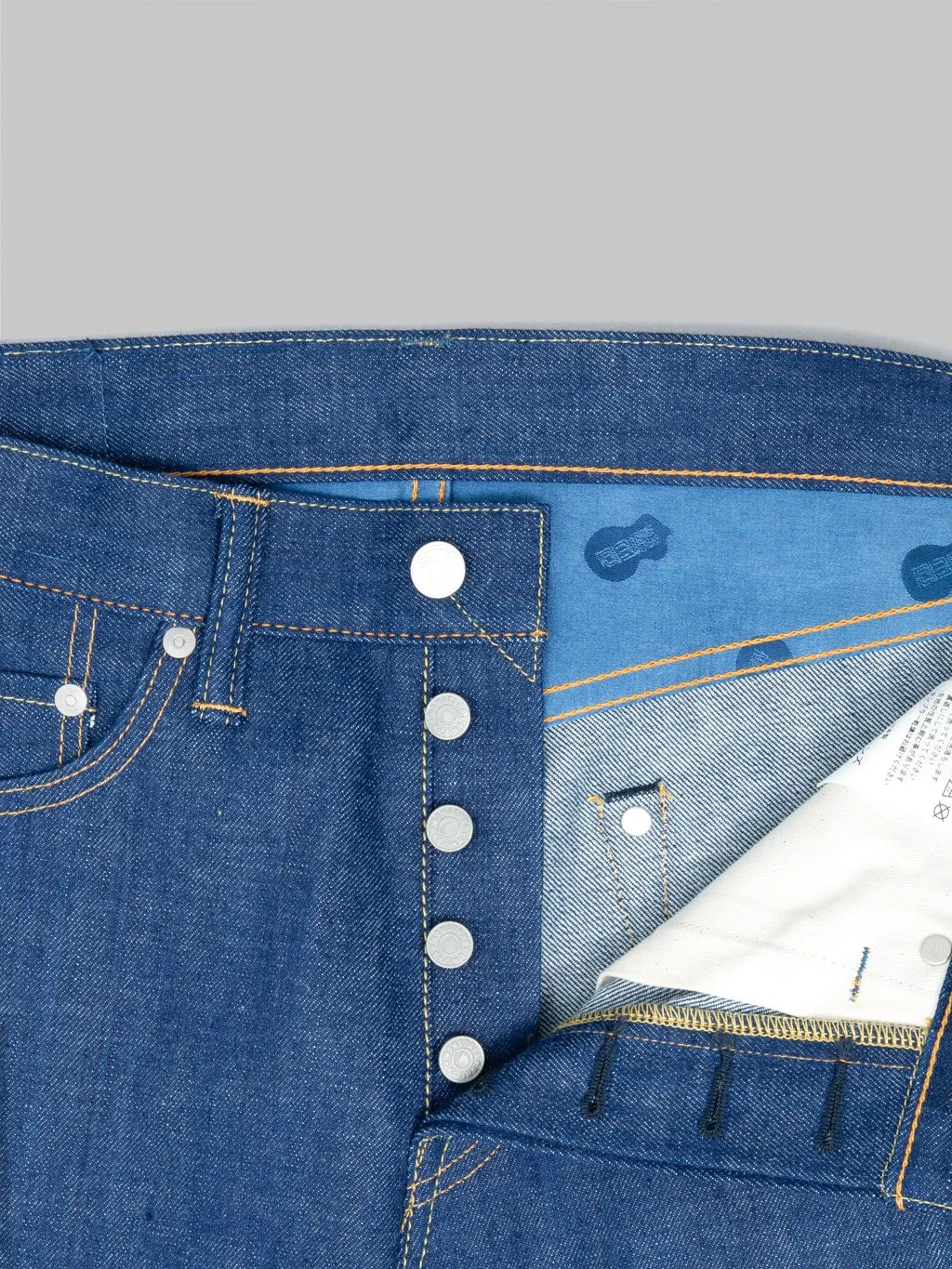 Momotaro 0405-AI 13.5oz Natural Indigo Aizome Hand Dyed High Tapered Jeans