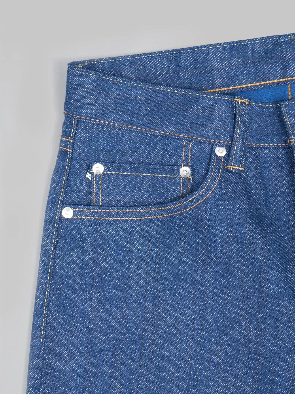 Momotaro 0405-AI 13.5oz Natural Indigo Aizome Hand Dyed High Tapered Jeans
