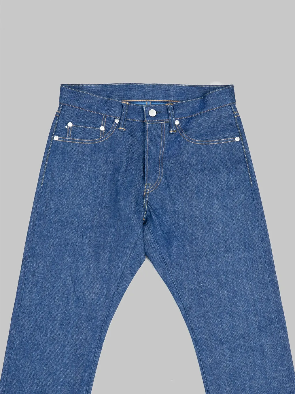 Momotaro 0405-AI 13.5oz Natural Indigo Aizome Hand Dyed High Tapered Jeans