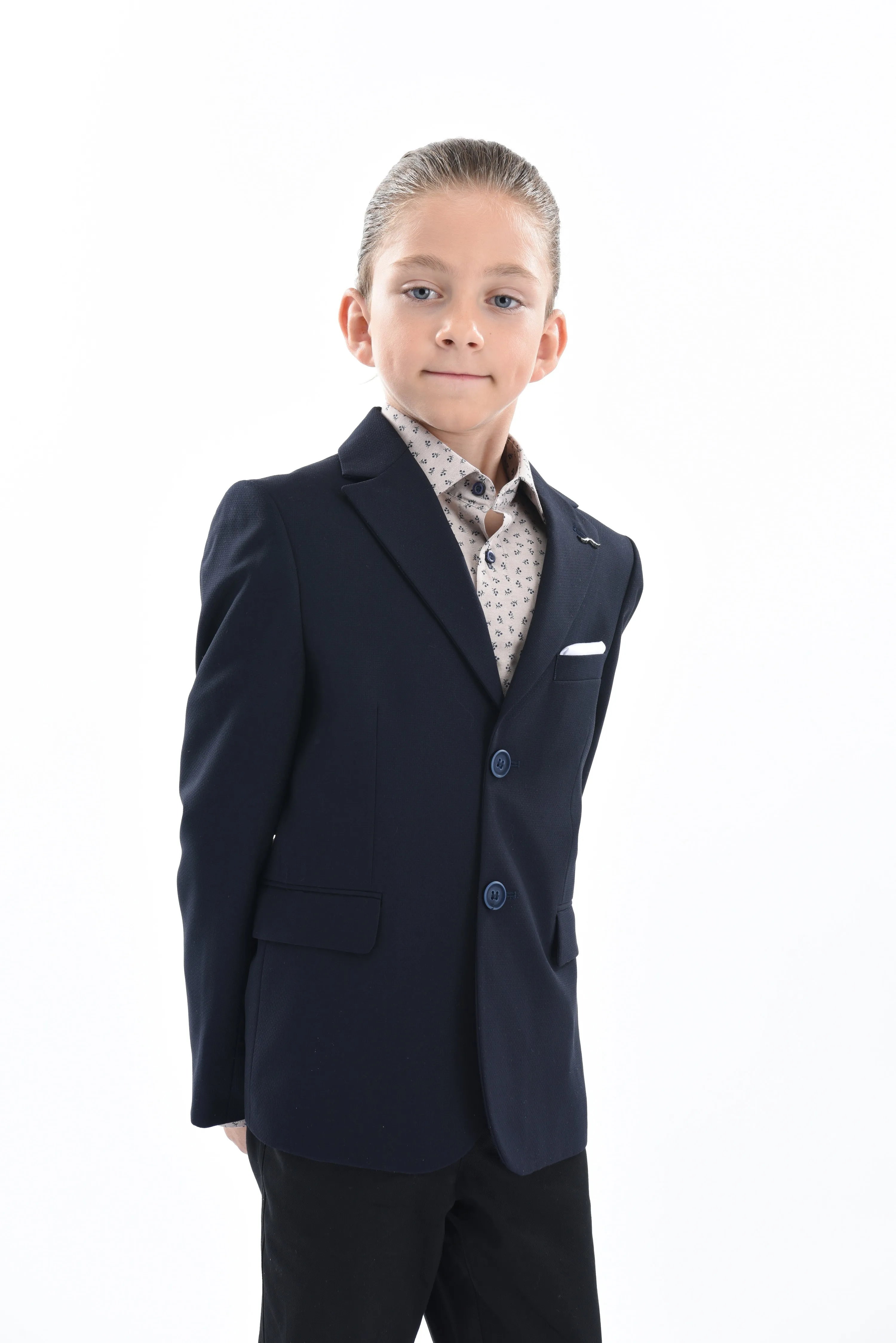Navy Chaplin Formal Dress Outfit